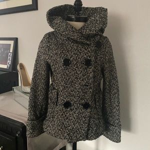 Vintage Coat - Black and Grey